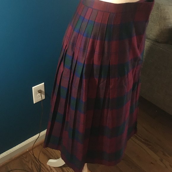 Vintage Charter Club Wrap Pleat Skirt - Picture 2 of 8